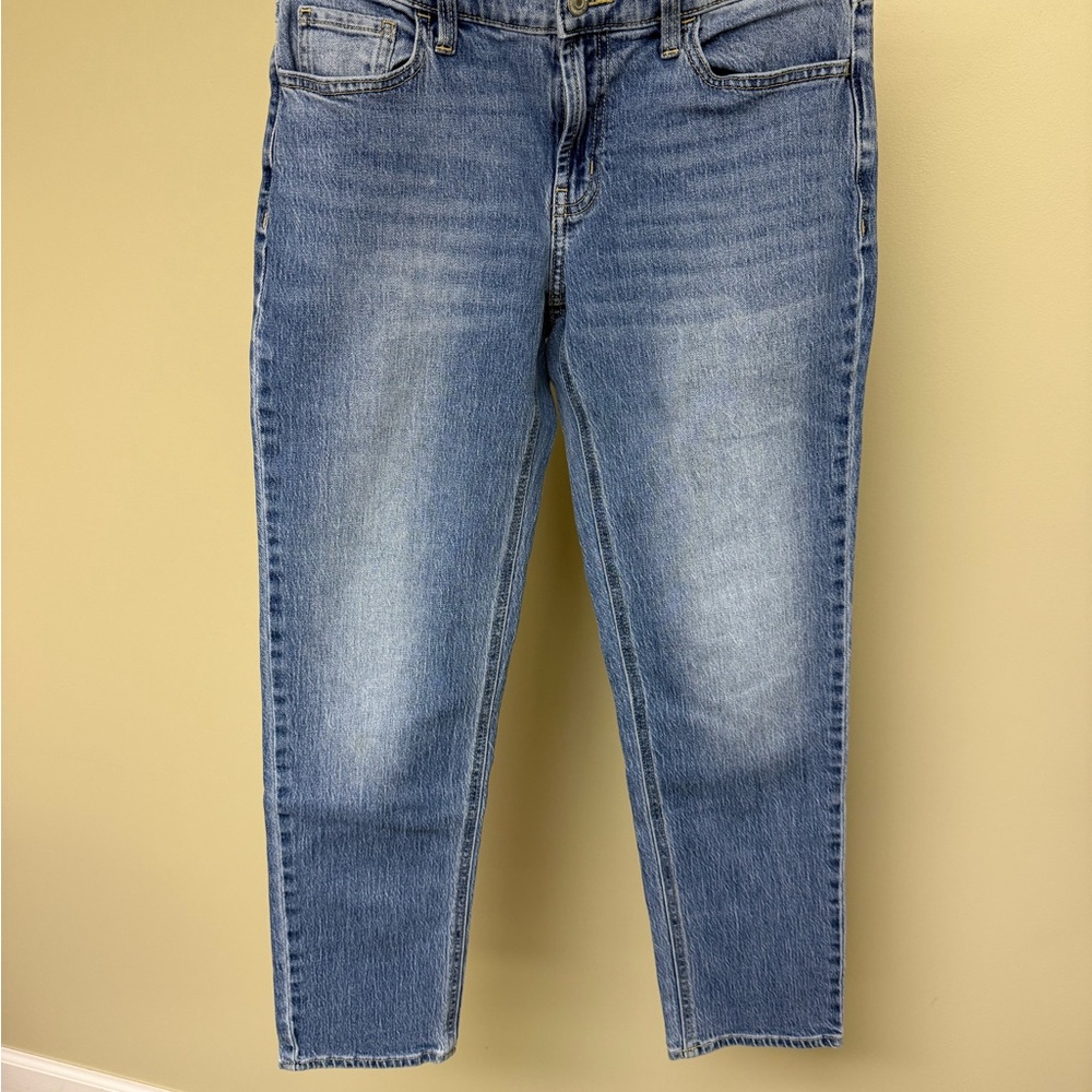 Old Navy Mid-Rise WOW Boyfriend Jeans Petite 4 Light Wash